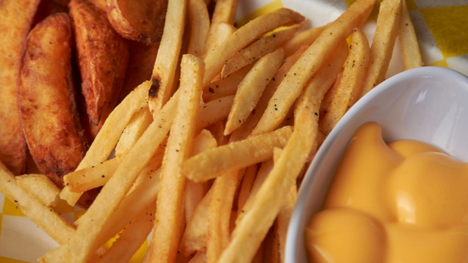 This is a vibrant, appetizing close-up of a snack platter.